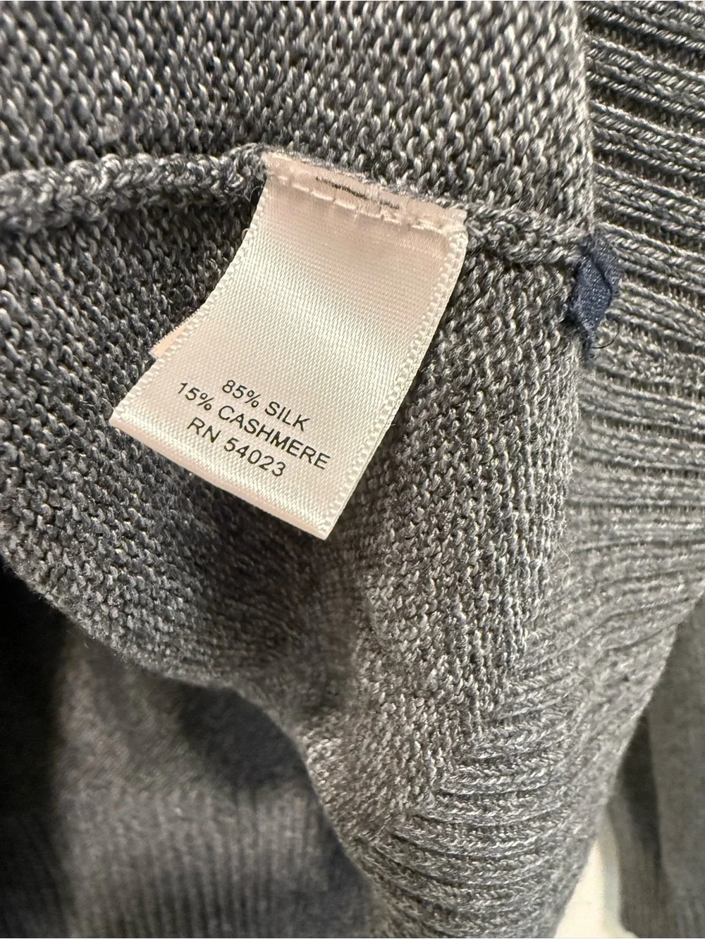 Banana Republic Silk Cashmere Full-Zip Sweater, size medium